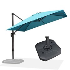 Cantilever Umbrella with Base 9 Feet Patio Outdoor Aluminum Offset Umbrella