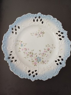 Vintage German Pierced Border Decorative Plate