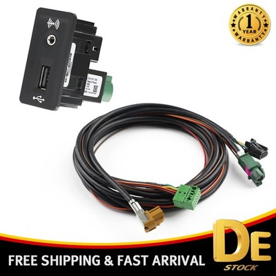 For VW Golf 7 GTR MIB2 Radio CarPlay MDI USB AUX AMI Switch Plug Set 5G0035222E