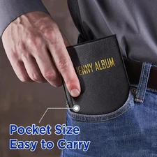 Mini Pressed Penny Book, Penny Album Hoold 108 Coins, Portable Penny Holder F...