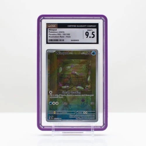 Pokemon Wimpod Illustration Rare Holo #191/182 Paradox Rift 2023 - CGC 9.5 Mint+
