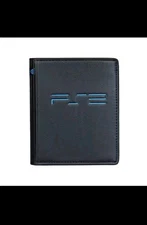 PlayStation 2 Design Wallet PVC Purse with Zipper Coin Pocket embossed buttons