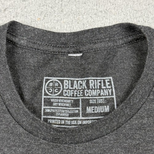 Black Rifle Coffee Company Shirt Mens Medium Black Hawk Sunset Graphic Print Tee - Picture 2 of 8