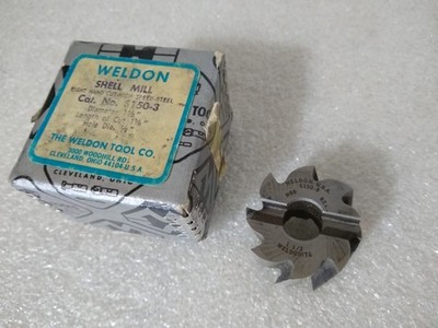 1-1/2 Weldon Shell End Mill Cutter S150-3 Weldonite Right Hand Cut High Speed