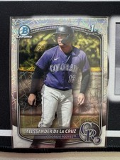 2025 Bowman Chrome Alessander De La Cruz Laser Refractor - Colorado #BCP-219