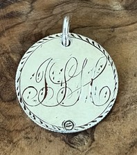 1800’s Love Token Name JLH Engraved  Silver Coin US 1871