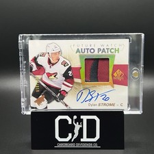 Dylan Strome 2016-17 UD SP Authentic Rookie Patch Auto RPA Future Watch /100 SSP