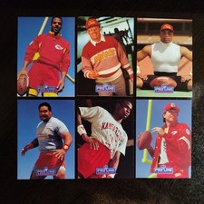 1991 Pro Line Portraits - Six Kansas City Chiefs cards