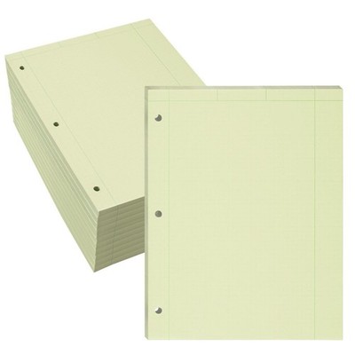 Graph Paper Pad 12 Pack - Engineering Graph Ruled, 5x5 Grid, 200 Sheets, 8.5''x11