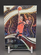 2023 Panini Select #287 Gradey Dick Courtside White Sparkle Prizm Rookie Card RC. rookie card picture