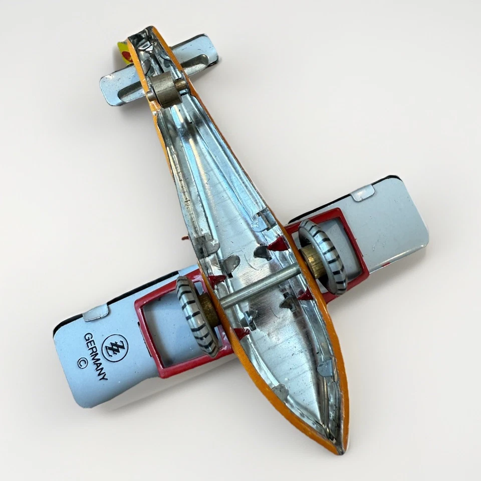 Vintage Ziss Germany Tin Litho Airplane – Dornier Do 18 Seaplane Toy - Image 2 of 4