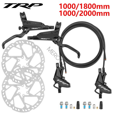 #ad #ad TRP HD M843 Hydraulic Disc Brakes Front amp; Rear Set 2.3mm Rotors MTB DH Enduro $116.99