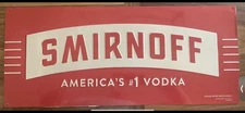 Smirnoff Vodka Metal Sign 27” x 11 1/2” for Bar Man Cave Garage Game Room 