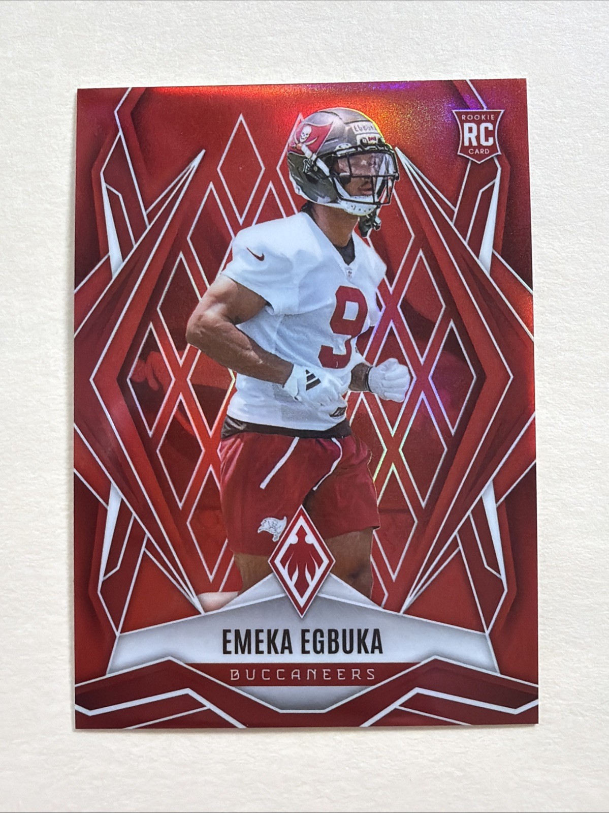2025 Panini Phoenix #225 Rookie Red /99 Emeka Egbuka (RC/SP) Color Match