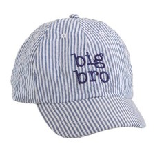 Mud Pie Big Bro Blue Stripe Embroidered Hat