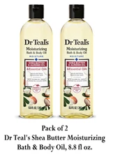 (2 Pack) Dr Teal's Shea Butter Moisturizing Bath & Body Oil, 8.8 fl oz, Scented