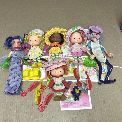 Vintage Original Strawberry Shortcake Dolls And Accessories