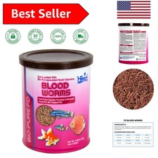 Pet-Safe Hikari Freeze Dried Blood Worms, 0.42 Oz - Stress-Reducing Nutrition