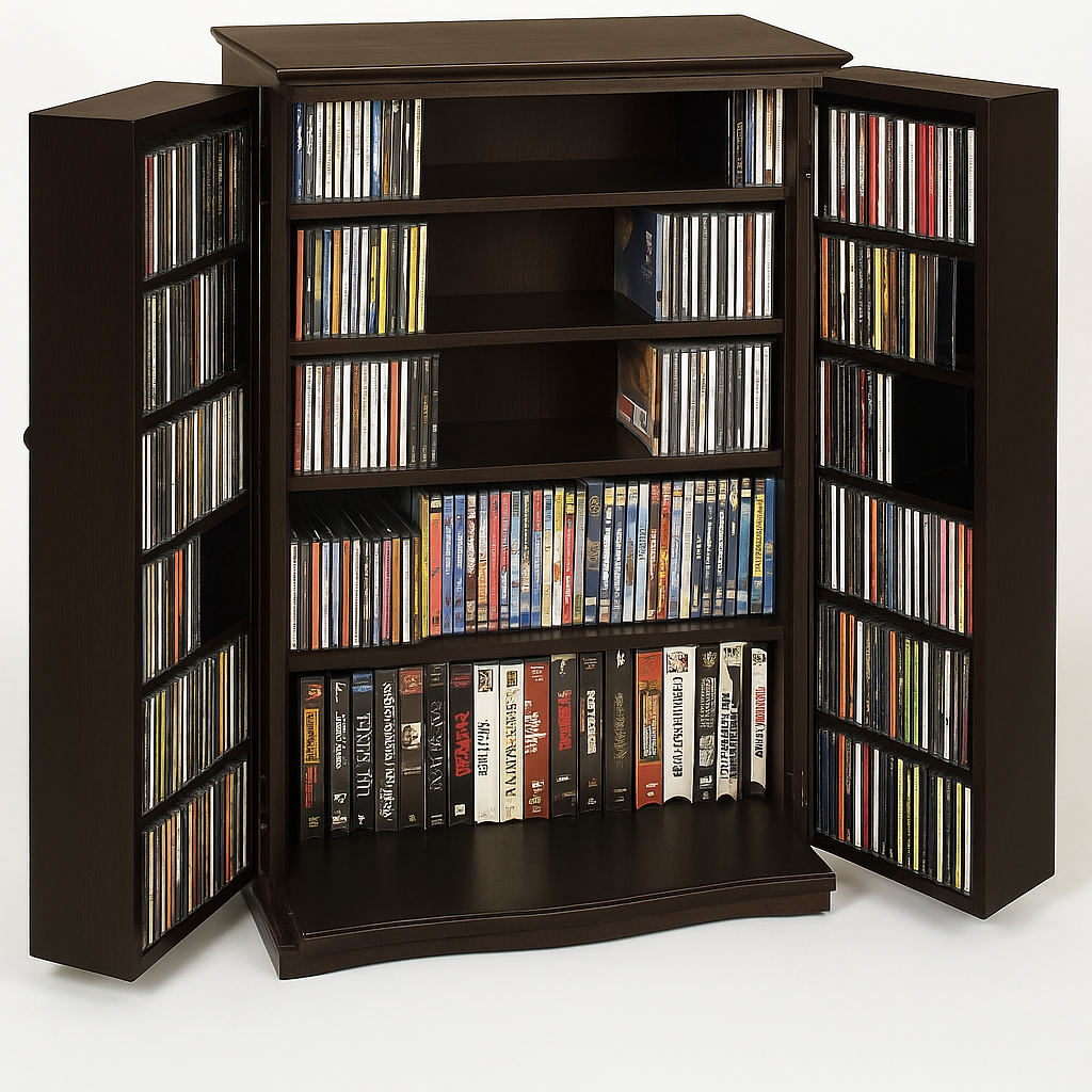 Leslie Dame CD-612B Black Mission Style CD DVD Home Multimedia