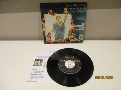 Louis Armstrong We have all Time RARE  Single Vinyl Jazz Stage VGbisVg+ LouisS1