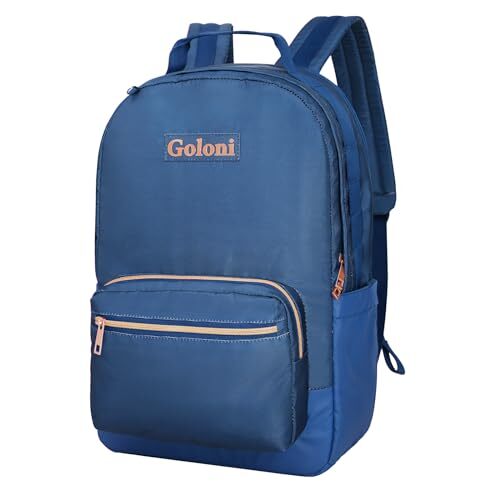15.6 Inch Laptop Backpack School bag for Women Girl Work Bag, Cute Dark Blue - Picture 1 of 6