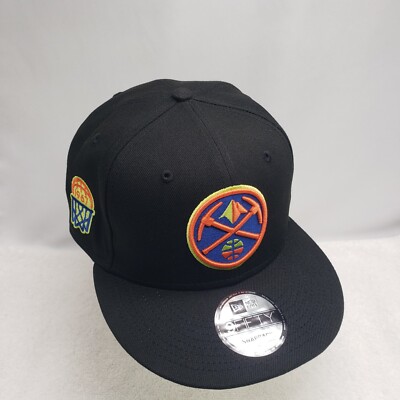 Denver Nuggets NBA New Era Black Neon Pop 9FIFTY Snapback Hat OSFM 
