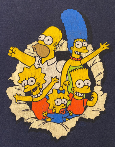 THE SIMPSONS Vintage Pre-Loved Tee Shirt Size S/M - 第 1/8 張圖片