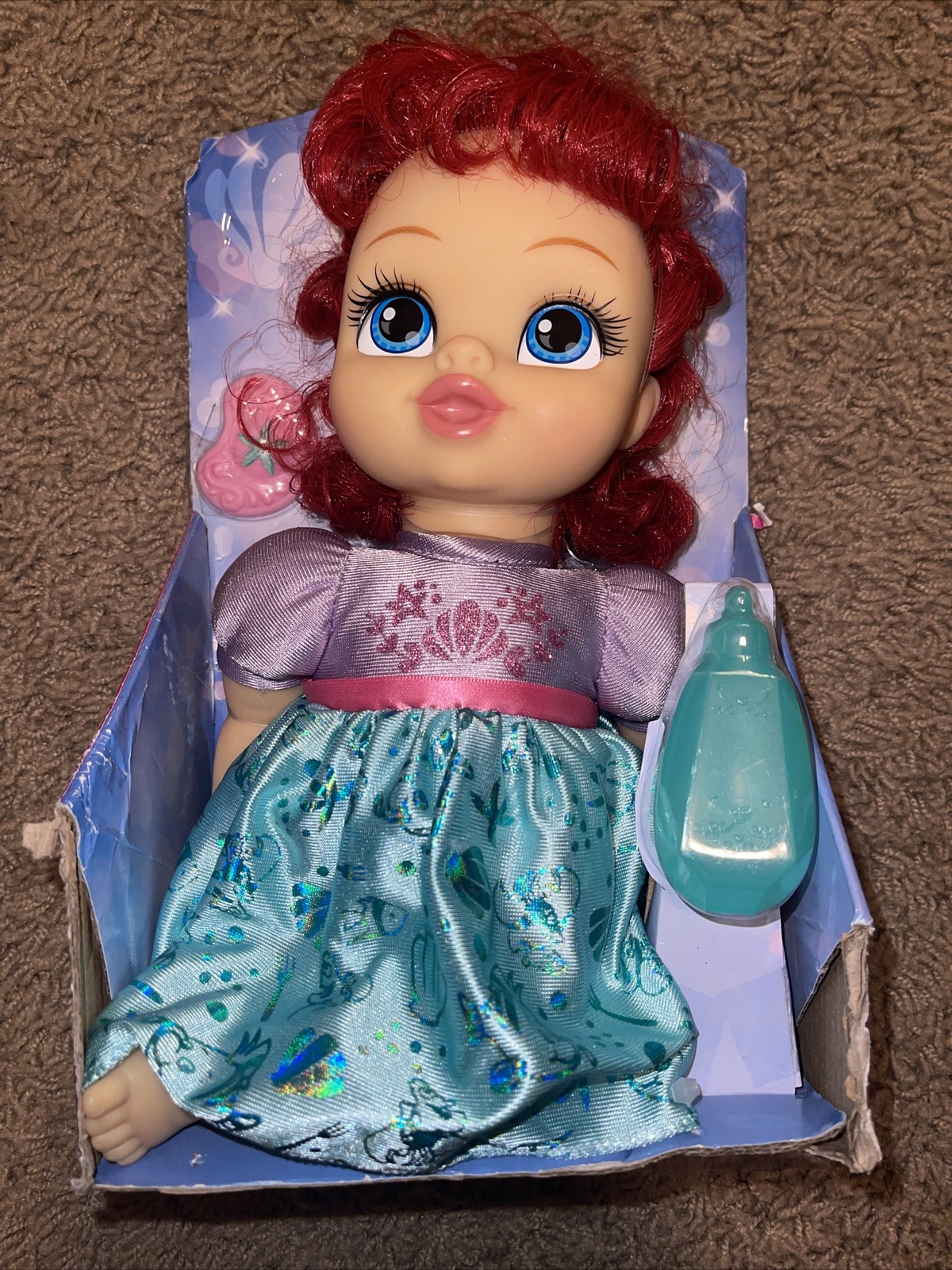 Disney Princess Baby Ariel 11 Inch Doll The Little Mermaid Jakks Ages 2+ DMG Box