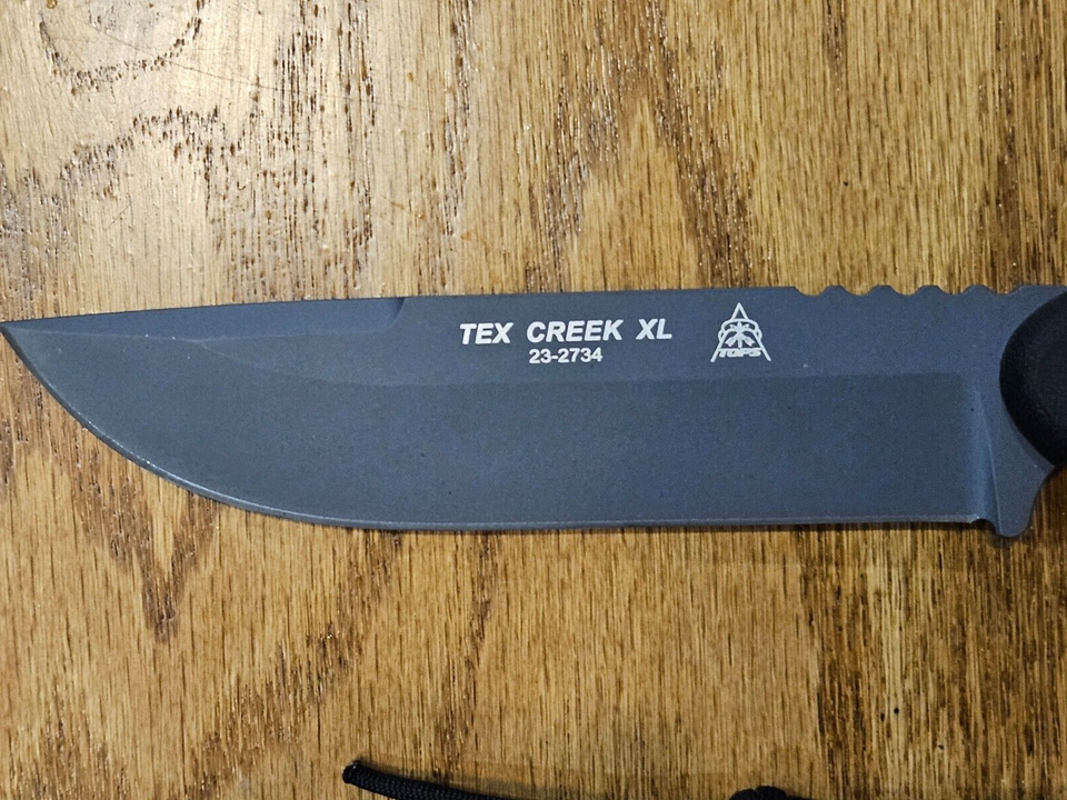 Tops Tex Creek XL Sheath Knife Mint eBay