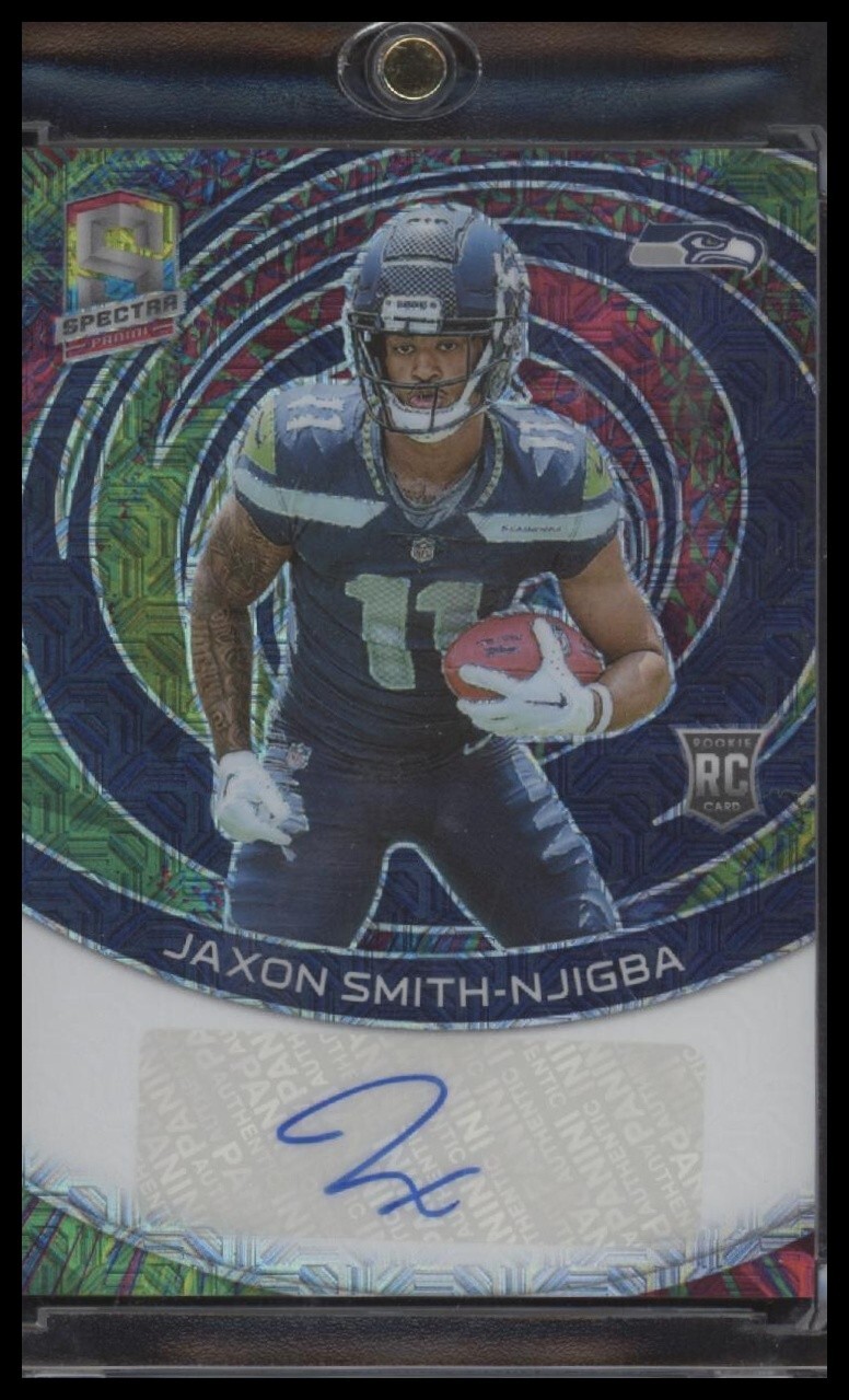 Jaxon Smith-Njigba Panini Spectra Rookie Autographs #RAUJSN Meta