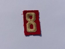 Unused Vintage TROOP Numeral 8 Boy Scout BSA Red Felt Patch