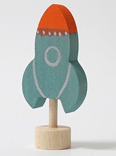 Grimm's Stecker 03325 Rakete Holz Grimm für Festtagsring Geburtstagsring + BONUS