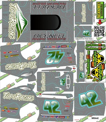 Wrap Addicts Topographical Map #42 TopoRacing MudBoss Wrap