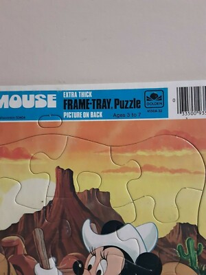 VINTAGE 1983 WALT DISNEY FRAME TRAY PUZZLE WITH PICTURE ON THE