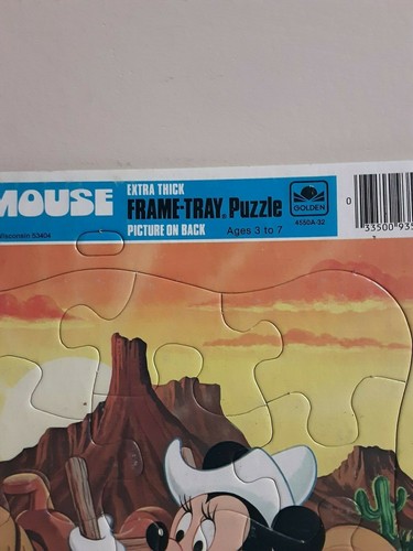 VINTAGE 1983 WALT DISNEY FRAME TRAY PUZZLE WITH PICTURE ON THE BACK - 第 3/8 張圖片