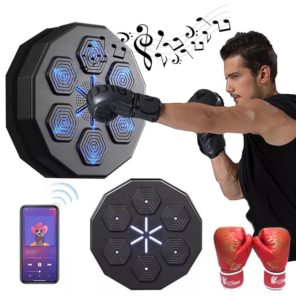 Music Boxing Machine Wall Target Indoor Wall Mount