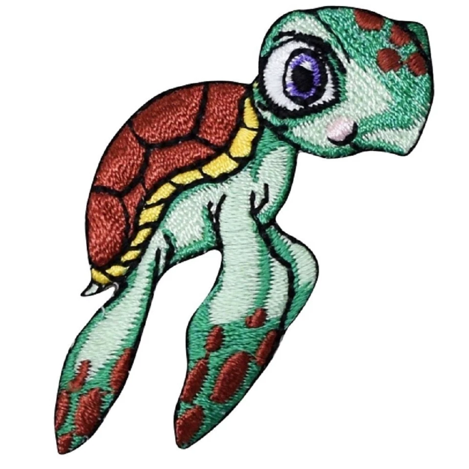 Baby Turtle Applique Patch Embroidered Sea Creature Animal Badge 2-3/8" Iron On - Image 2 of 2