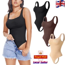 Seamless Women Thong Shapewear Bodysuit Tummy Control Body Shaper Top Underwear