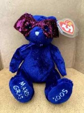 RETIRED TY Beanie Baby "Mardi Gras the Bear" MINT CONDITION 2005