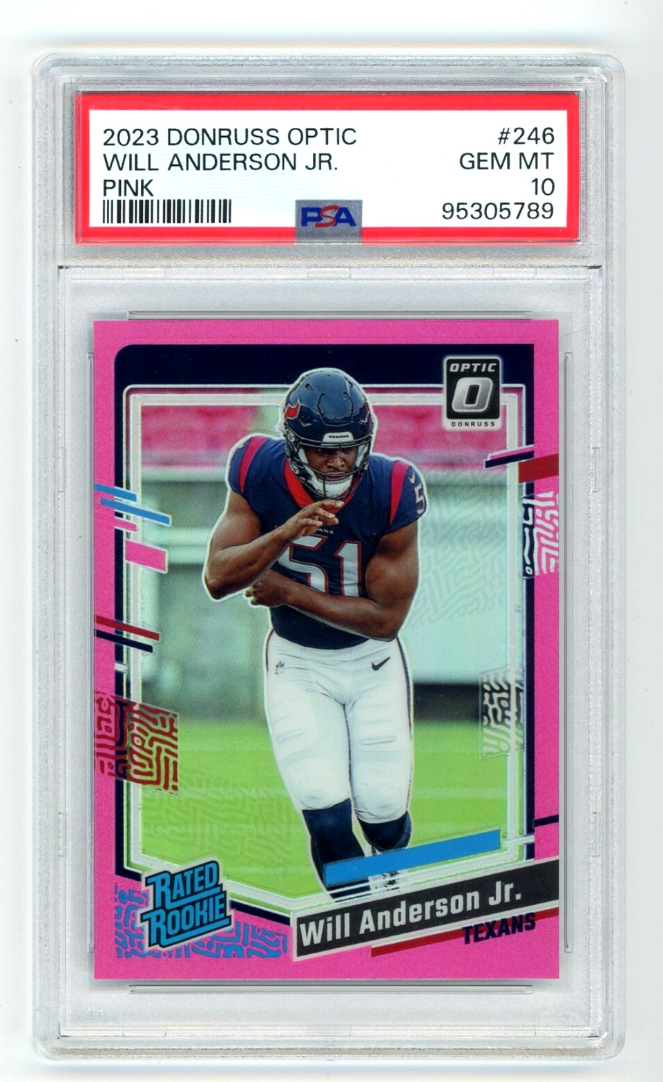 Will Anderson Panini Donruss Optic #246 Pink