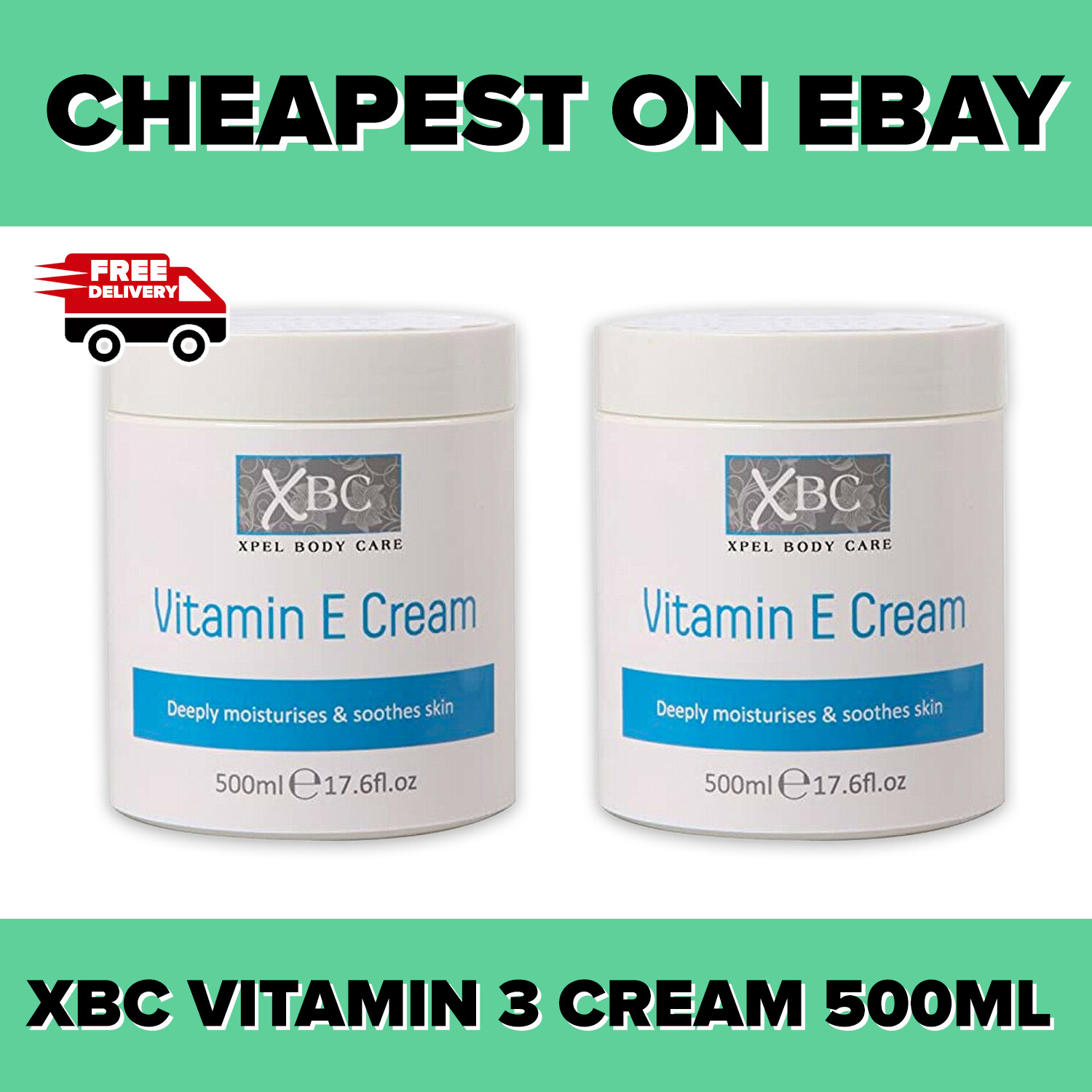 2X XBC Vitamin E Cream Body Lotion For Soft & Skin 500ml eBay