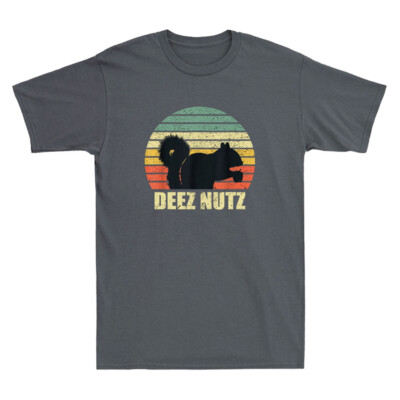 Deez Nuts Funny Squirrel Deez Nutz Deezs Nut Vintage Men's Short Sleeve T-Shirt