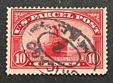 Travelstamps: 1912-13 US Stamps Scott# Q6 Steamship 10 Cents Used NG CHICAGO