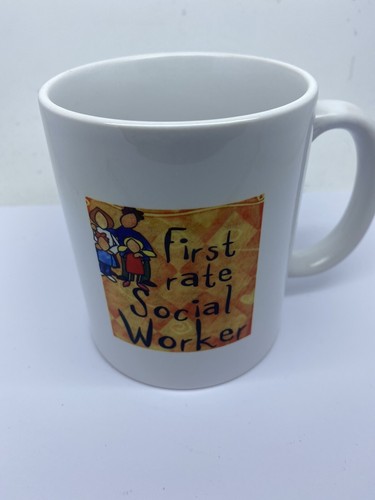 Social Worker First Rate Social Worker Mug - Gift Present - Picture 3 of 3