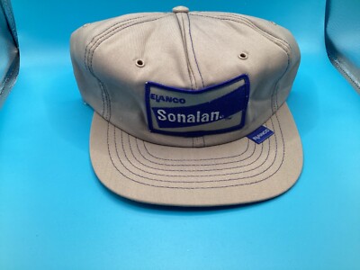 Vintage Swingster Sonalan Elanco Gray Blue Stitching Snapback Hat Cap