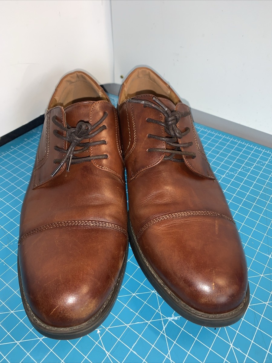 Florsheim Midtown Mens Size 12D Cap Toe Oxford Brown  display picture 3