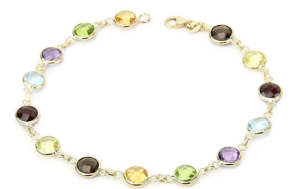 Gemstone outlet bracelet gold