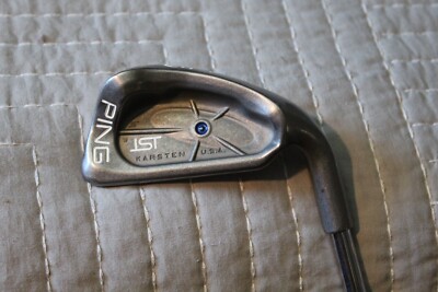 ***** PING ISI - # 5 IRON-MENS R/H-JZ CUSHIN -STIFF STEEL-BLUE DOT-*****