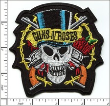 15 Pcs Embroidered Iron on patches Guns N Roses Metal Rock Band 92x92mm AP056nC