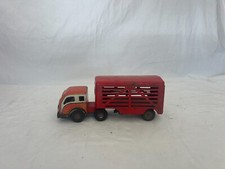 Vintage Semi-truck and livestock trailer, c. 1950s, tin litho friction drive toy